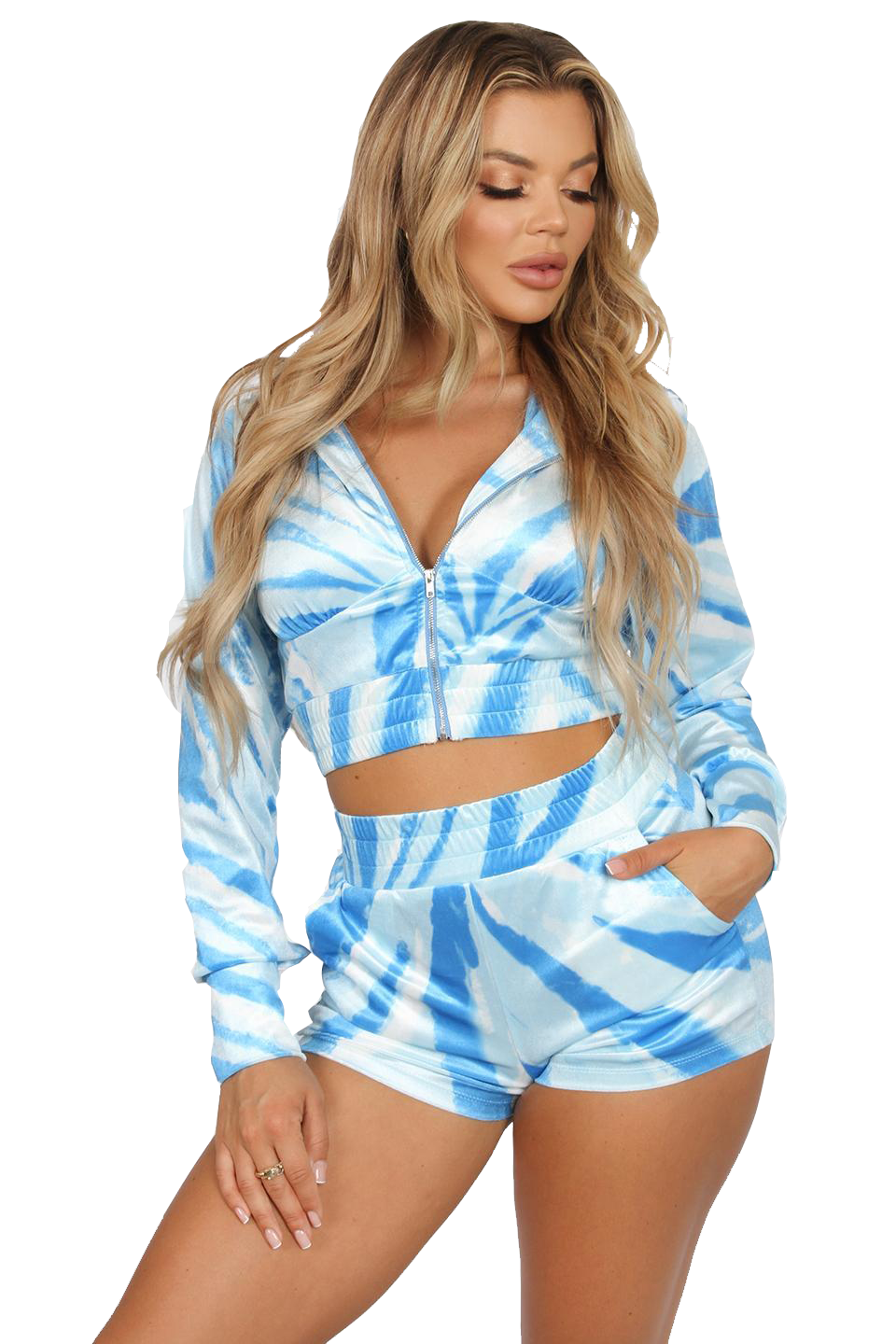 Ocean Blue Velour Set Lachelle Music 