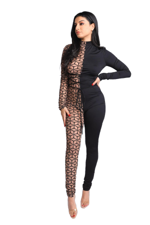 Two Toned Jumpsuit Lachelle Music 