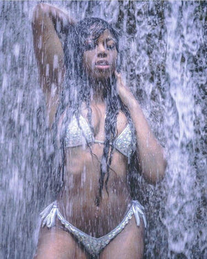 Silver Rhinestone Bathing Suit Lachelle Music 