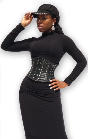 Leather studded corset Lachelle Music 