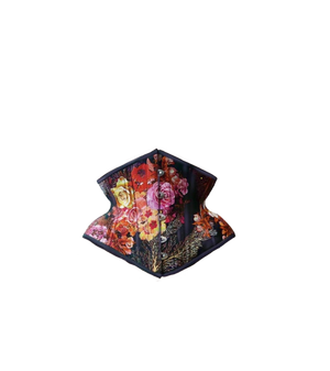 Waspie Contour (Pink Floral Print) Corset Lachelle Music 