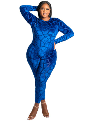 Blue Velvet Jumpsuit