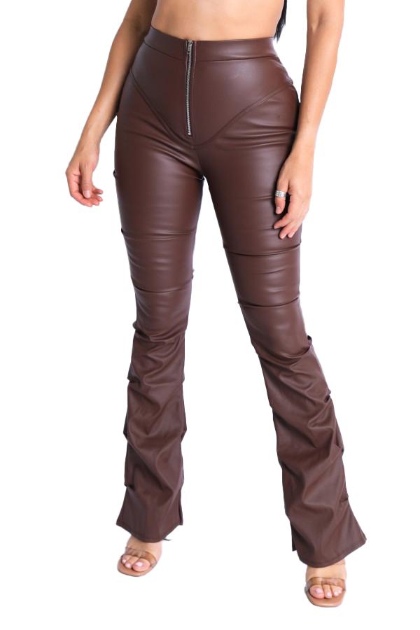 Brown Leather Pants